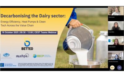 Decarbonising the Dairy sector: workshop on Energy Efficiency, Heat Pumps & Biogas Across the Value Chain